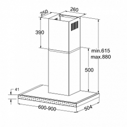 Купольная вытяжка Korting KHC 9989 GN