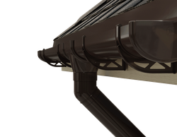 ТН ОПТИМА угол желоба 90°, темно-коричневый