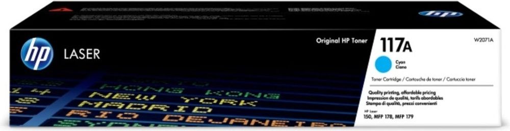 Картриджи HP W2071A голубой (cyan)