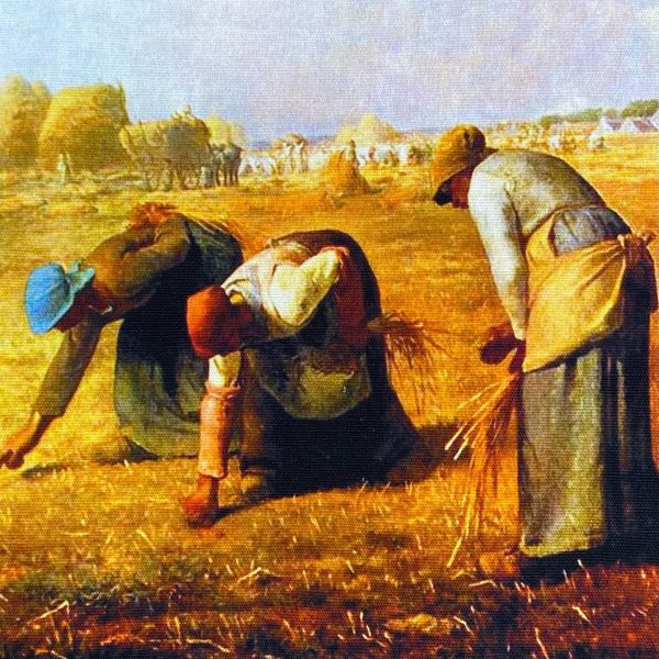 СБОРЩИЦЫ КОЛОСЬЕВ Жан-Франсуа Милле, панно  18 / 18 см 1