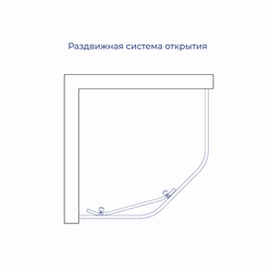 Душевой уголок RGW CL-80B (Прозрачное, 900x900)