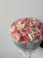 Букет из одноголовой пионовидной розы 25 шт