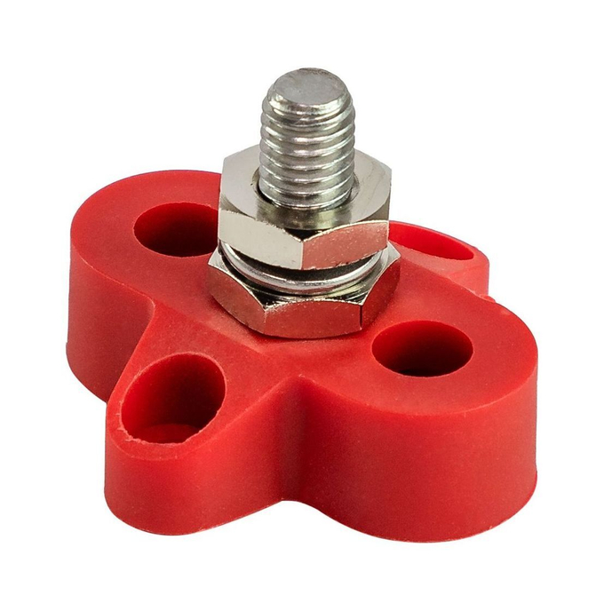 Клемма-штифт одинарная, M8, красная/красная