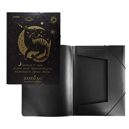 Папка на резинке А4 0,40мм deVENTE. Zodiac" тиснение фольгой