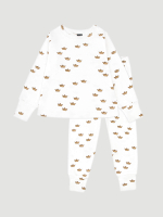 Пижама Mjölk Бумажные кораблики, на манжетах