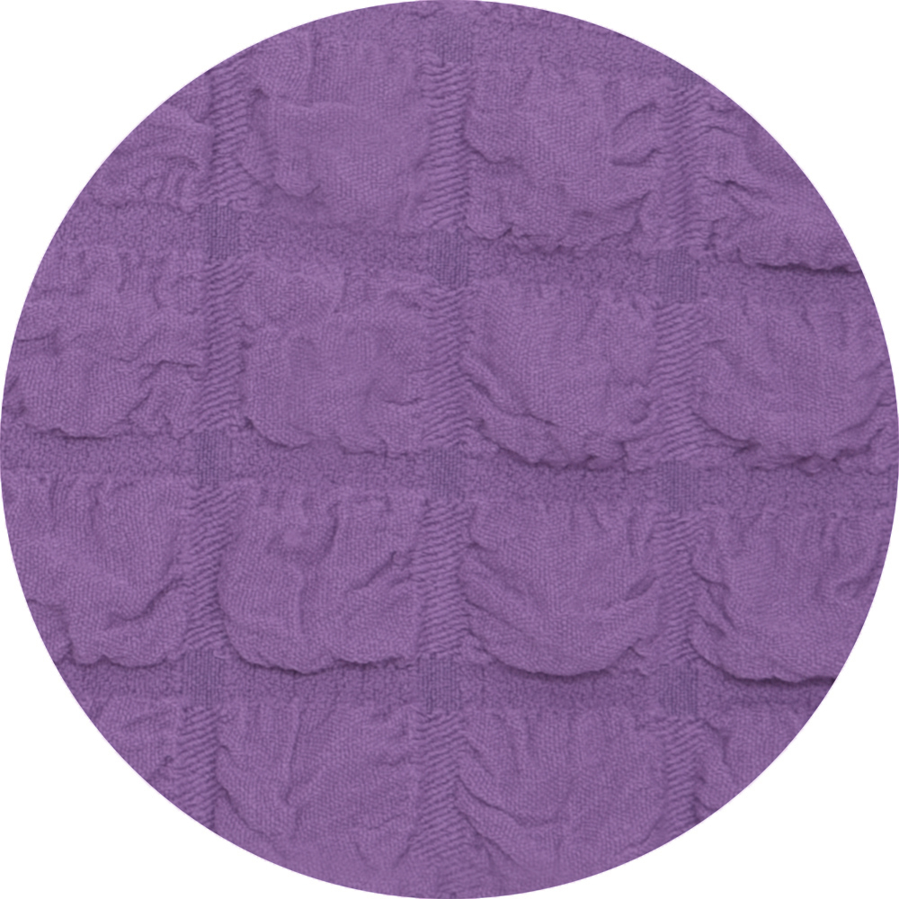 Чехол на стул с оборкой, цвет Лиловый, Набор 6 шт.