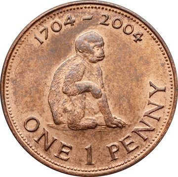 1 пенни 2004 Гибралтар «300 лет захвату Гибралтара»