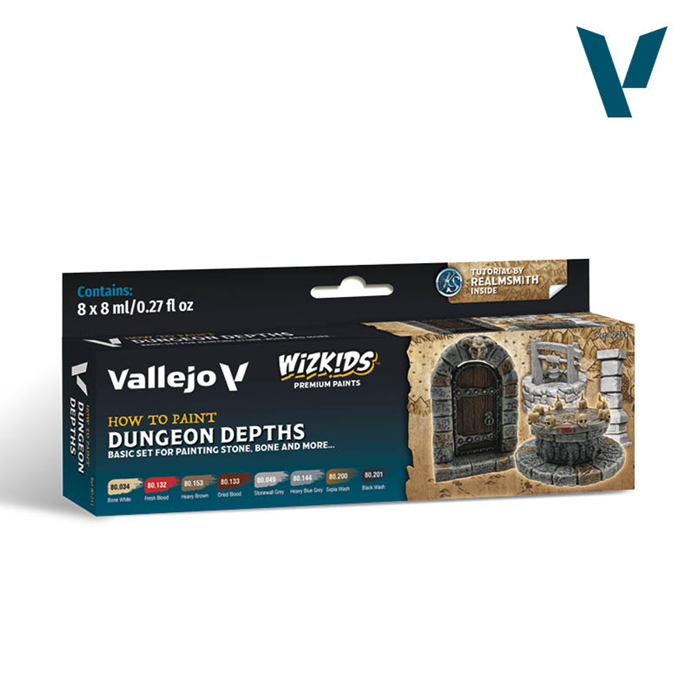 Wizkids premium set by vallejo: dungeon depths