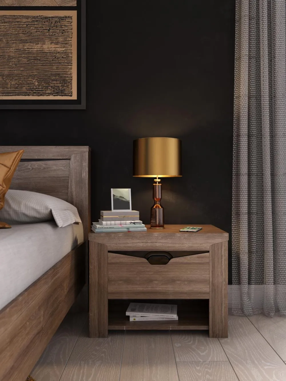 Спальный гарнитур "Соренто" композиция #1 Дуб бонифаций/Дуб стирлинг