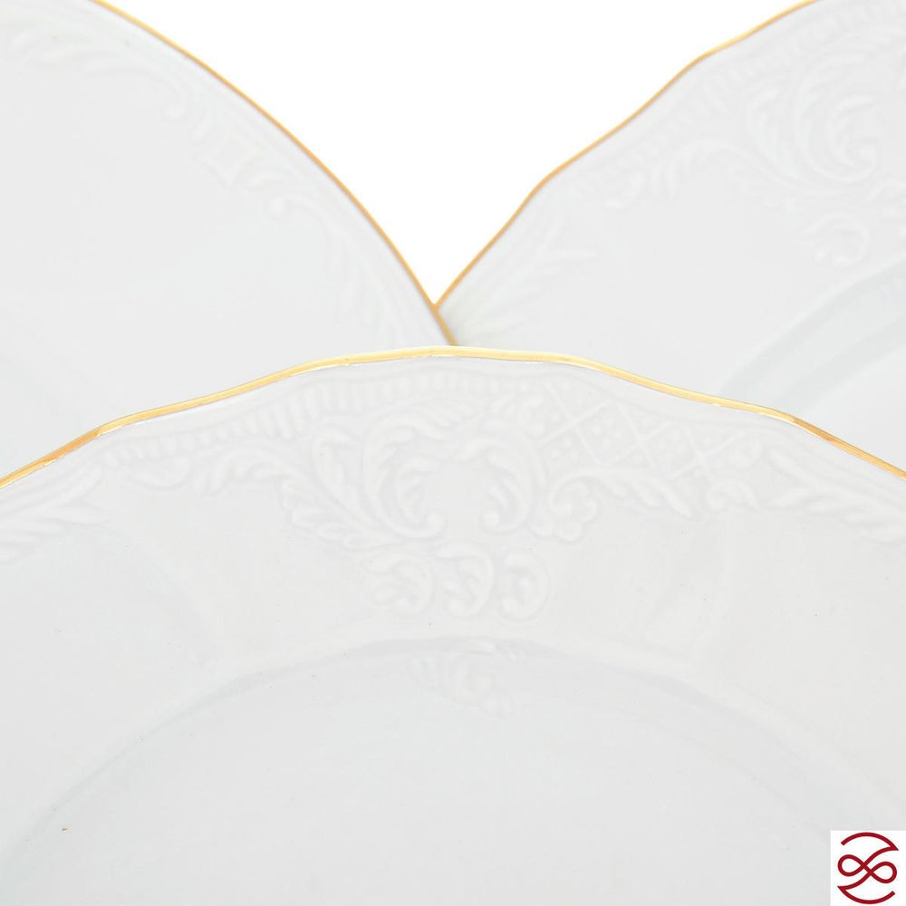 Столовый сервиз на 6 персон Bernadotte Белый узор 24 предметов