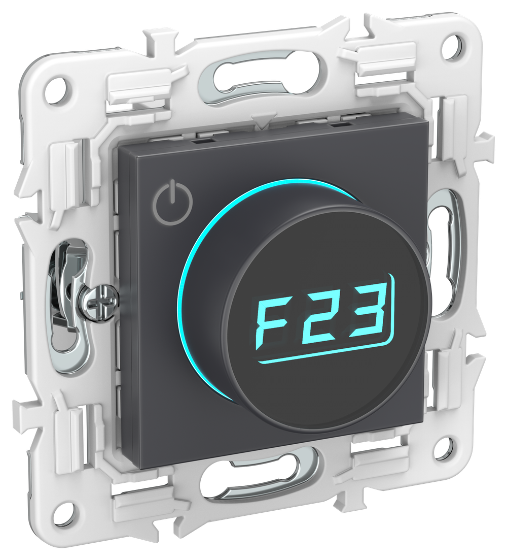 SKANDY Термостат электронный с индикацией SK-T01G графит IEK