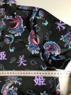 Жакет Твое с ярким принтом, маркировка М, визуально на 46 размер