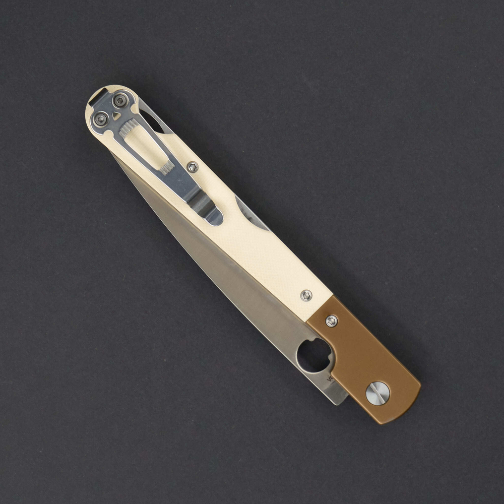 Corso Cream White G10 Satin Bronze Bolster