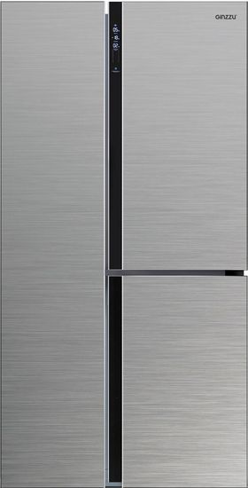 Холодильник Ginzzu NFK-475 стальной