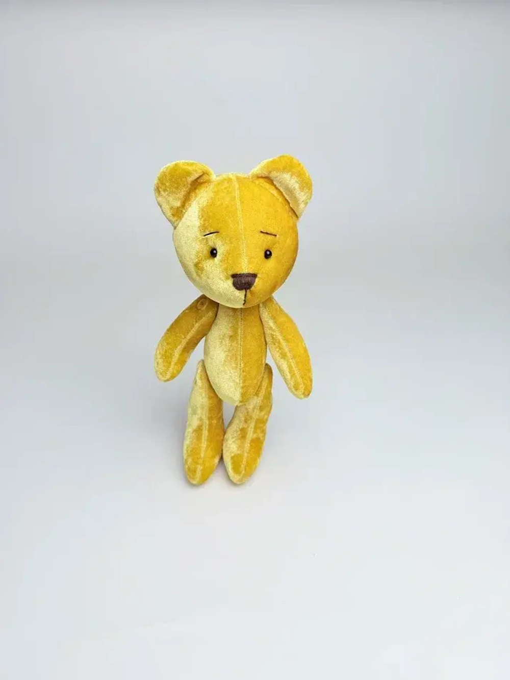 Мишка маленький Горчичный бархат