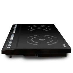Индукционная настольная плита Ginzzu HCI-213, Black 2 конфорки 2000+2000Вт