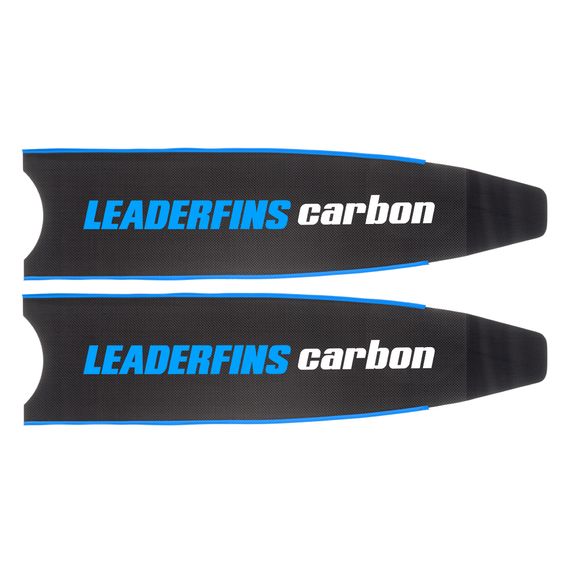 Лопасти Leaderfins Pure Carbon с наклейкой 20° синяя отбортовка