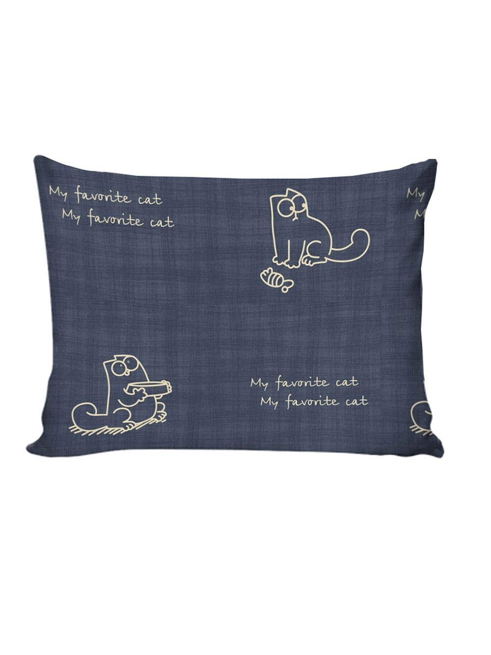 Постельное белье Сказка "Котики Грей" 1,5-сп Наволочка 50х70 см 1 шт Простынь на резинке 90х200 см Пододеяльник 145х215 см, поплин