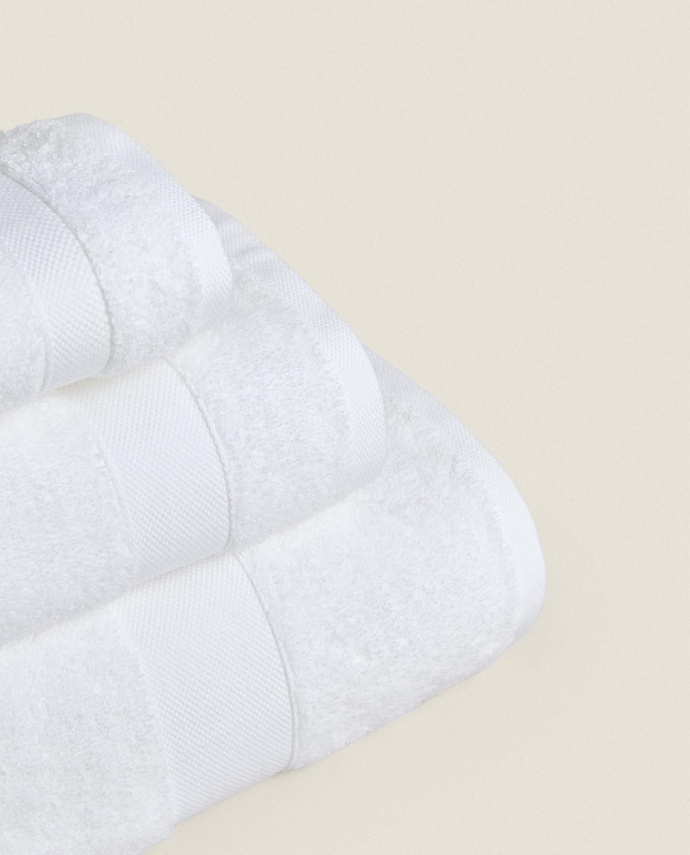 Zara Home - Хлопковое банное полотенце премиум-класса (600 г / м2), белый, 90х150 см