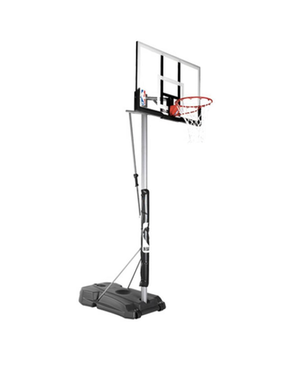 Мобильная баскетбольная стойка Spalding Silver Portable Acrylic 52”