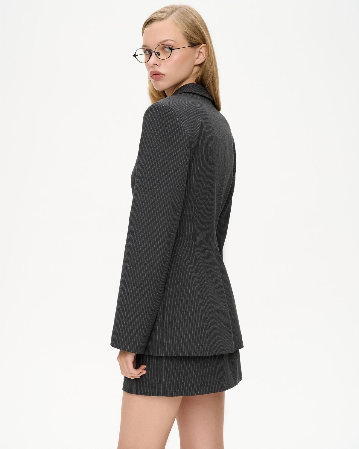 Жакет из костюмной ткани