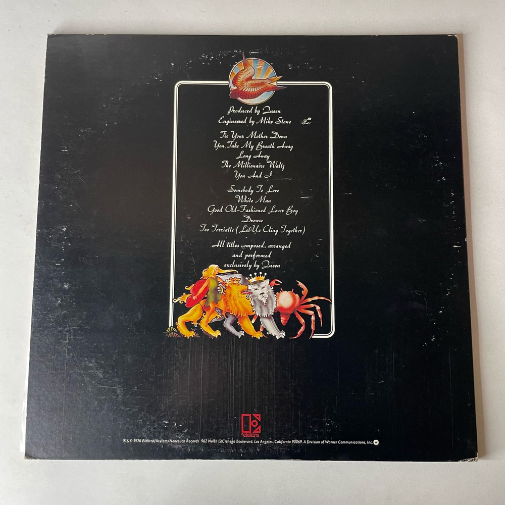 Винтажная виниловая пластинка LP Queen A Day At The Races (Япония 1981) (Оби)