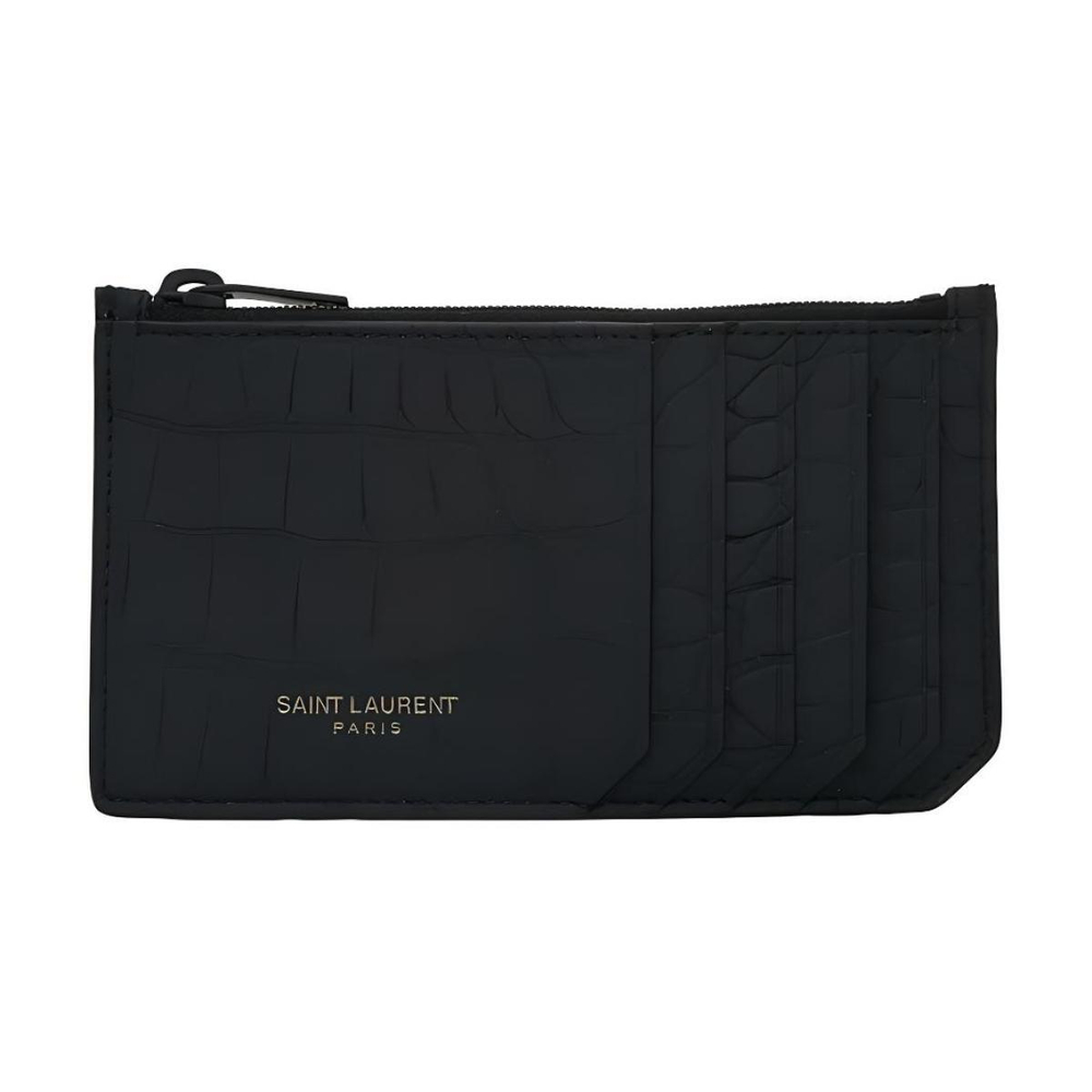 Картхолдеры и кошельки SAINT LAURENT YSL Logo, 458589-LVS0Z-1000