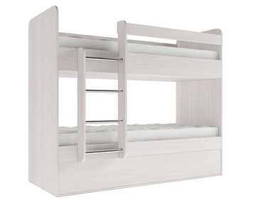 Кровать ОНТАРИО 1800-700 /1832*1604*852/ левая сосна астрид / розовый кварц