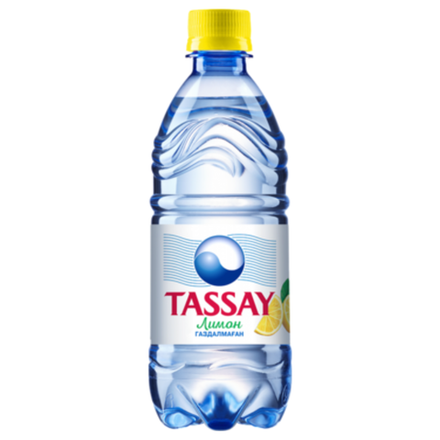 БОНУС Минеральная вода Tassay негазированная с лимоном 0.5 л п\б