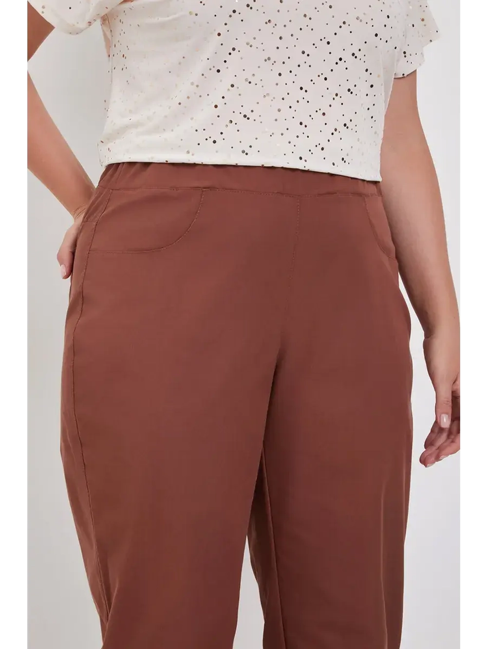 Брюки кэжуал пояс на резинке