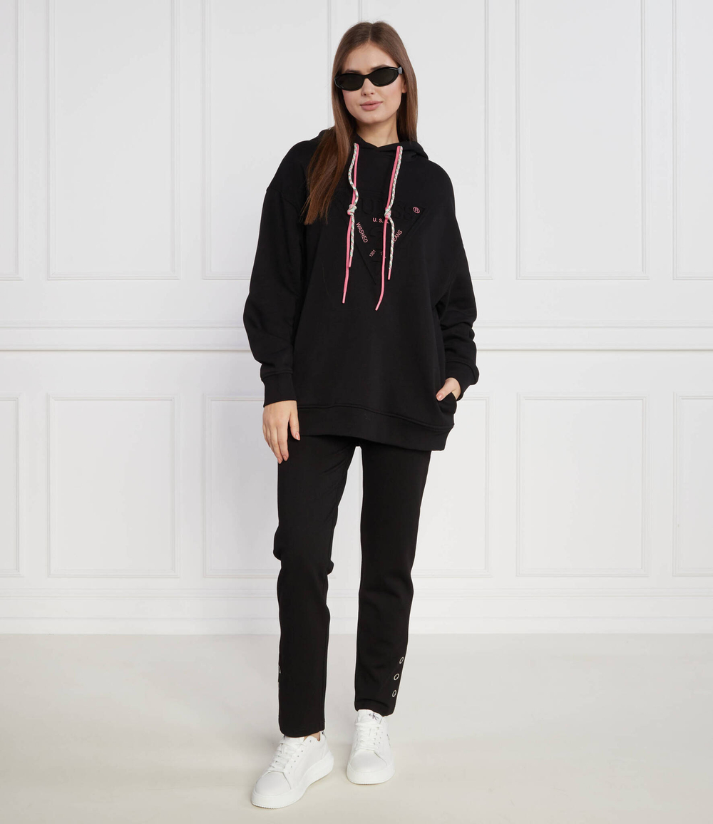 Худи HOODY TRIANGLE GUESS - черный(W3YQ09 K9Z21)