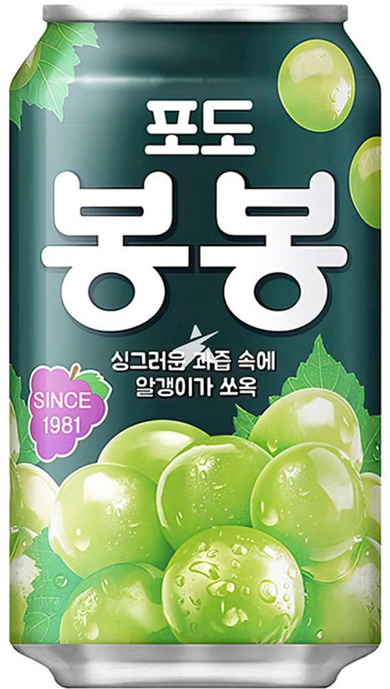 Газированный напиток Haitai Grape Bon Bon &quot;Виноград&quot; 0.34 - банка