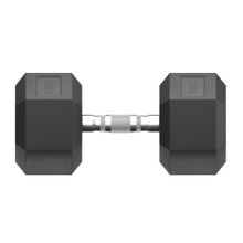 Гантель гексагональная UNIX Fit обрезиненная 25 кг, 2 шт.