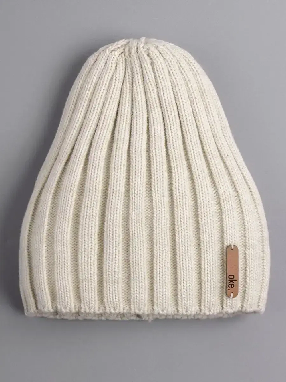 Шапка вязаная демисезонная тыковка