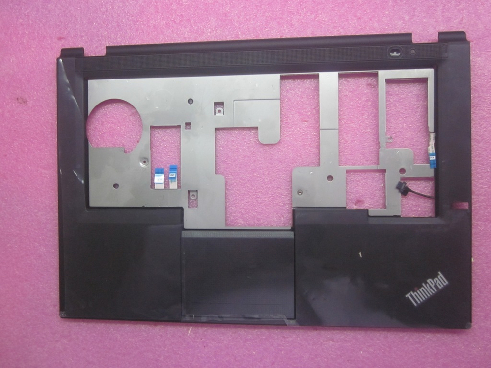 Верхняя панель клавиатуры (топкейс) для ноутбука Lenovo ThinkPad T430u (for FingerPrint) черная (04W4370), оригинал