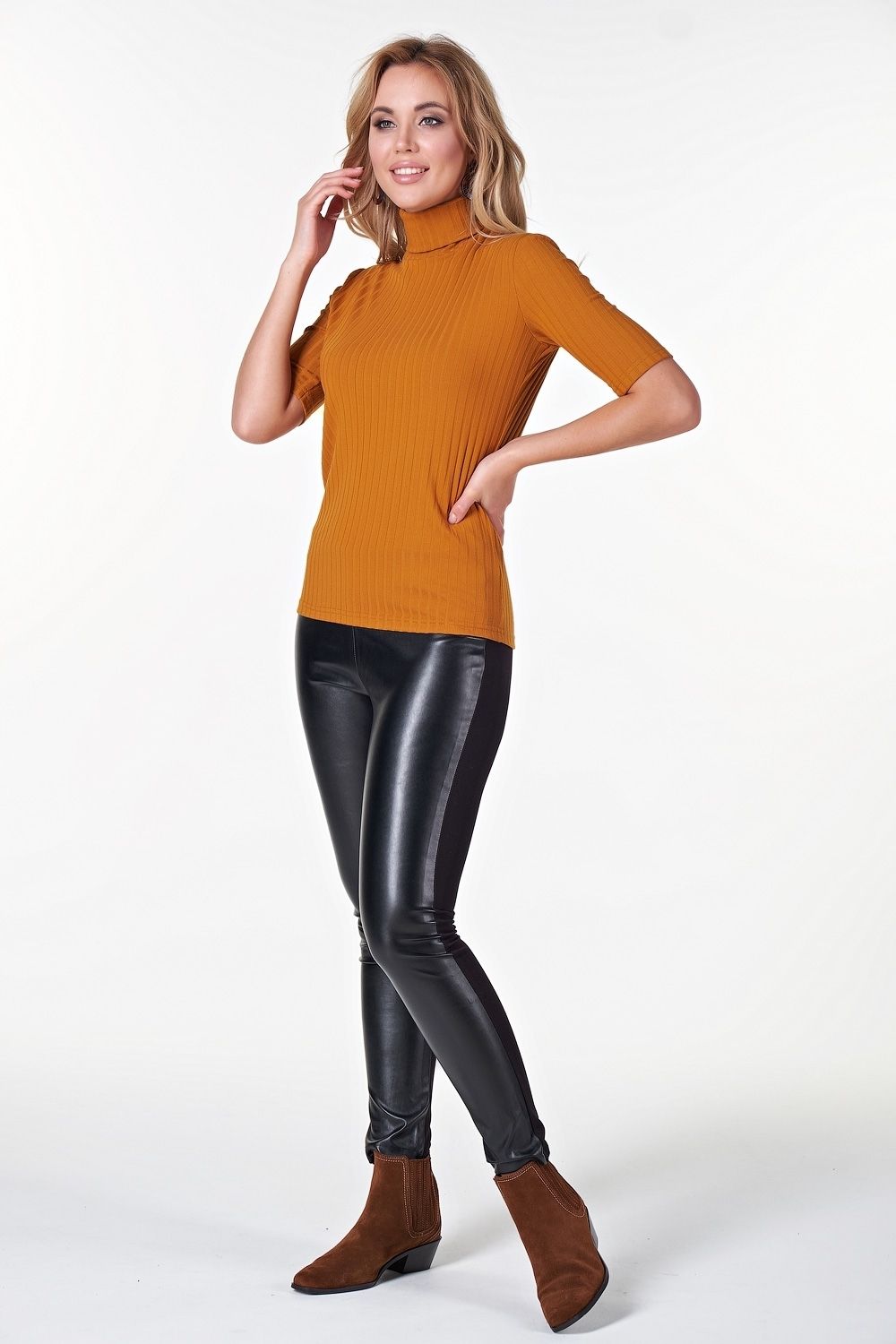 Легинсы с кожей ВЛ-20002 (Акция)