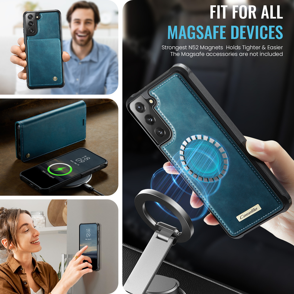Чехол-кошелек CaseMe 2 in 1 MagSafe Samsung Galaxy S21 FE