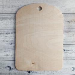 Доска разделочная "С Новым годом", с календарем, прямоугольная, синяя