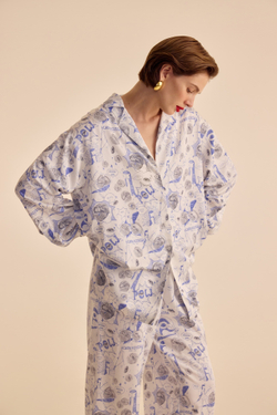 Рубашка с принтом (Guilty Pleasure), белая