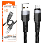 Кабель USB - Micro BOROFONE BU35 (черный) 1м