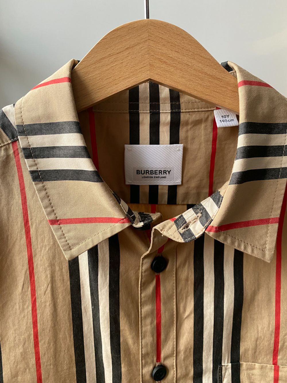 Хлопковая рубашка Burberry, 140
