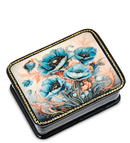 ШК-19/55-A Шкатулка в технике декупаж «Маки» (8х6х3,5)