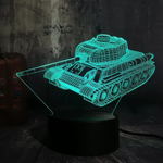 3Д-светильник "Танк Т-34"