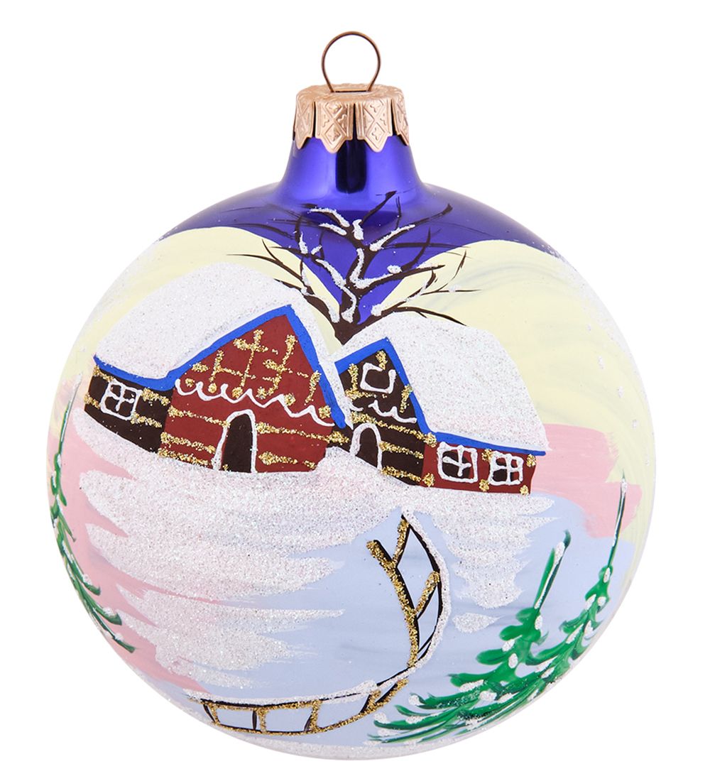 Элита НФШ-1338/3 Ел. украшение Шар «Домики» 100 мм