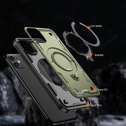 Чехол Magneto Case с кольцом для iPhone 11