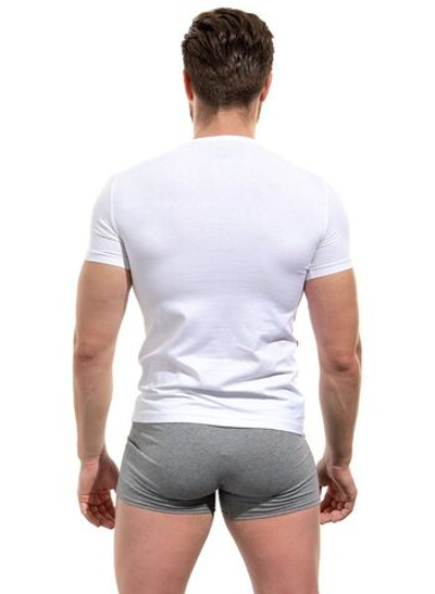 Мужская хлопковая футболка (Размер: L) (Цвет: белый)