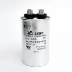 Пусковой конденсатор CBB65 20 мкФ+/-5% 440 цилиндрический, в металлическом корпусе с клеммами