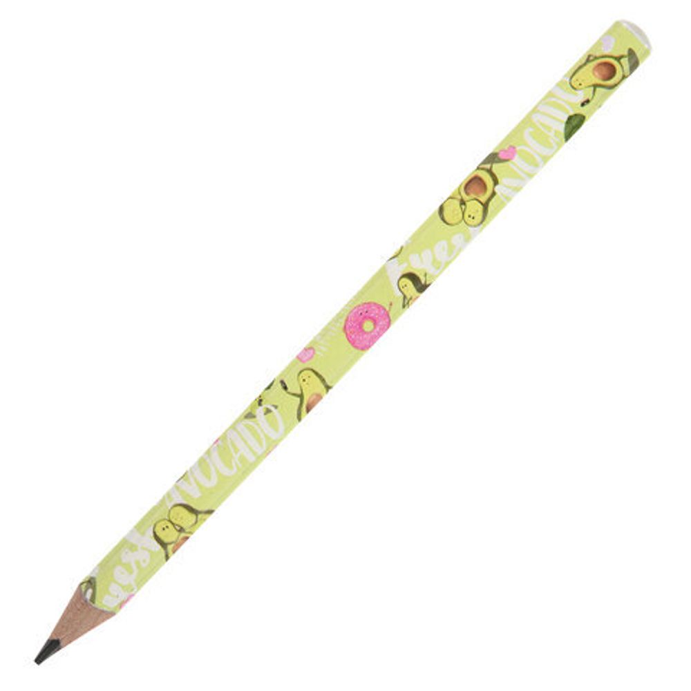 Карандаш чернографитный утолщенный BRUNO VISCONTI "HappyGraphix Jumbo", 1 шт., "Авокадо", 4B, 21-0062/07