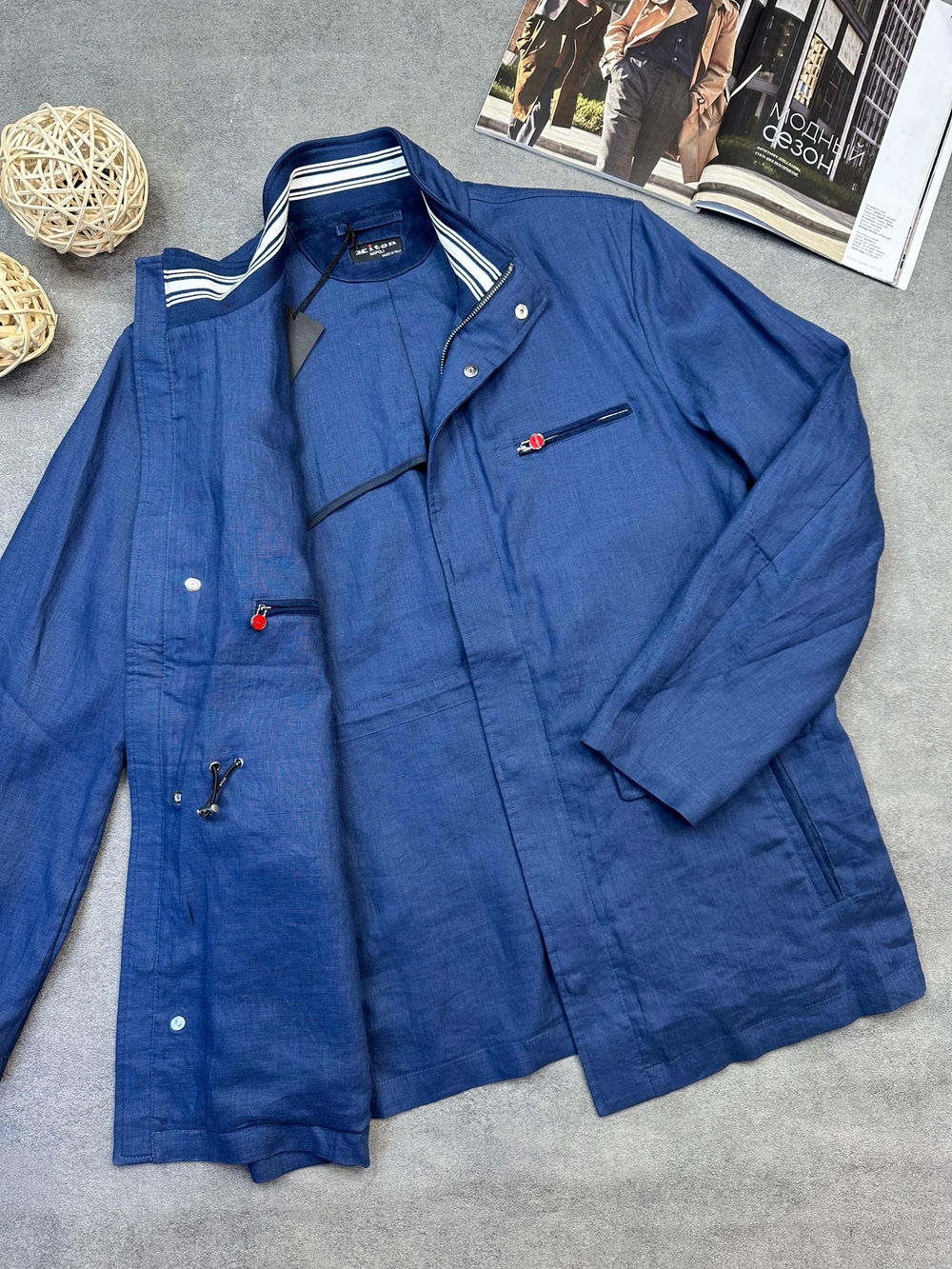 Куртка льняная Kiton