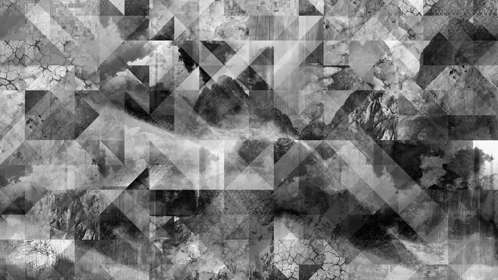 Цифровое панно ID Wall MOUNTAINS BLACK